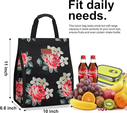 Lunch Bags for Women Insulated Reusable Lunch Tote - Image 2