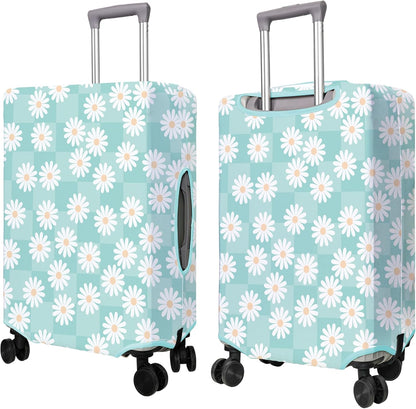 Travel Luggage Cover Suitcase Protector Fits 18-32 Inch Wheel Covers PatternedTravel Related Items Flower Luggage Protector Elastic M