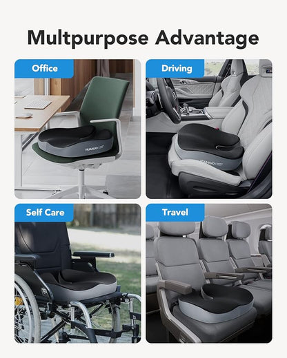 HUANUO Seat Cushion for Office Chairs, Extra Large Desk Chair Cushion for Back - Image 5