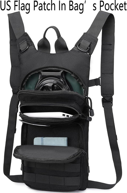 ATBP Insulated Water Hydration Pack Bag with 3L TPU Bladder Tactical Molle Hydration Backpack for Hiking Cycling Running