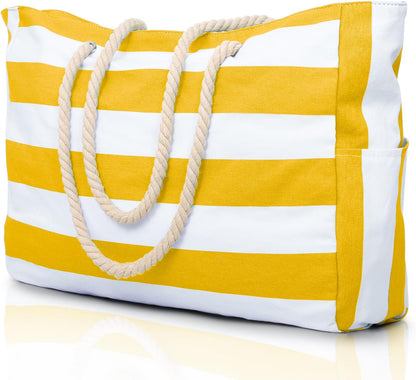 Becokan Beach Bags for Women Large Waterproof Beach Tote Bag Zipper Beach Bags Waterproof Sandproof Swim Pool Bag Large Tote