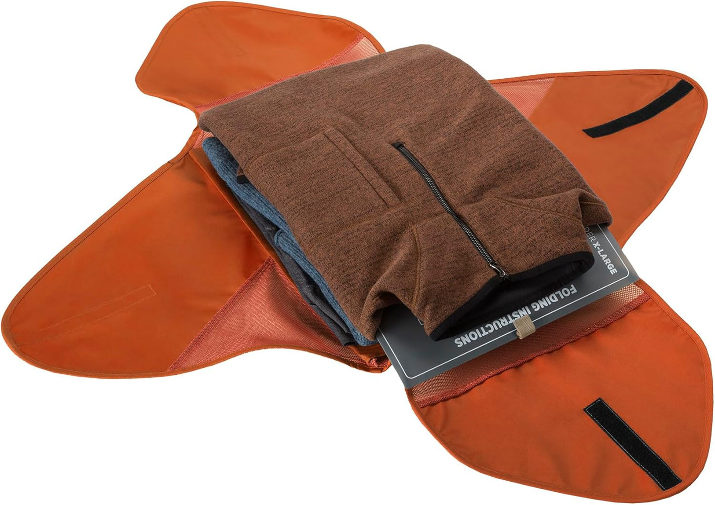 Eagle Creek Pack-It Original Garment Folder - Travel Garment Bag with Compression Wings to Maximize Luggage Space - Convenient Top Handle - Quick Drying Material - Mandarin - Large