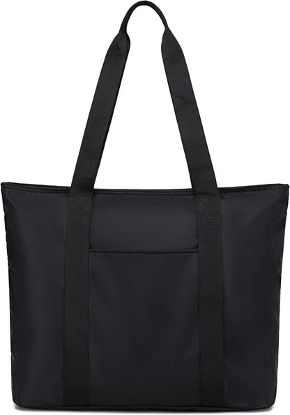 LEDAOU Beach Bags for Women, Beach Bags Waterproof Sandproof, Packable Beach Tote Bag with Zipper Travel Sports