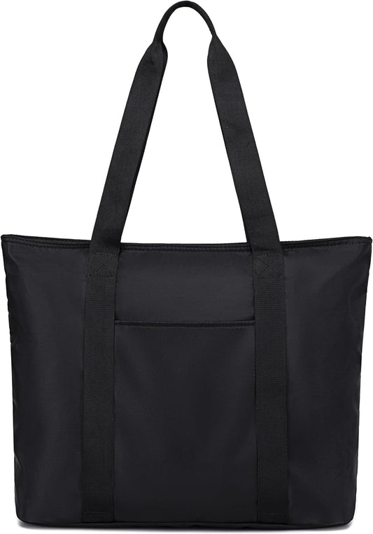 LEDAOU Beach Bags for Women, Beach Bags Waterproof Sandproof, Packable Beach Tote Bag with Zipper Travel Sports