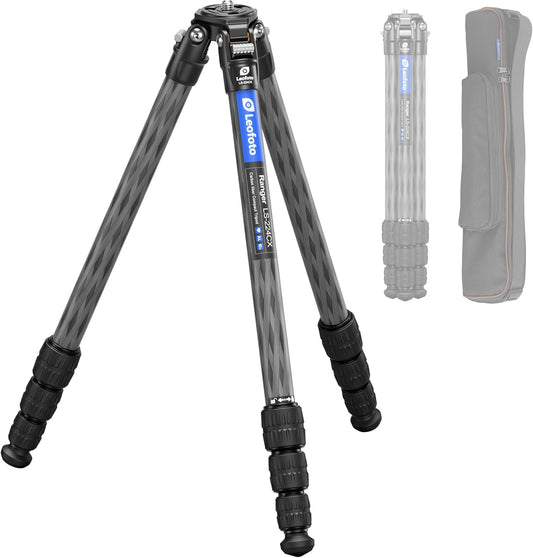 42.2" Carbon Fiber Travel Tripod with 4-Section Leg, Professional Shoot Tripod for Travel/Video/Live Streaming, Max Load 13.23lb with 1/4"-20 Threaded Accessory Socket