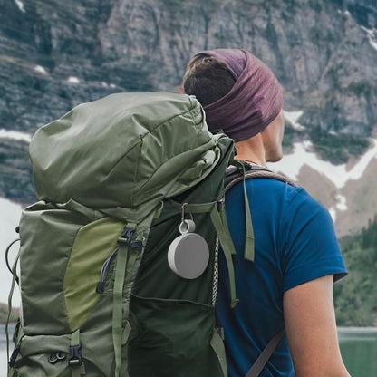 carrotez 2 pack Mini Silicone Collapsible Travel Cup for Camping, Hiking, Backpacking, and Picnics, 6 oz, Reusable, Food-grade, BPA- Free, Lightweight, Unbreakable, Portable, Small - Modern Grey