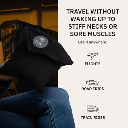 trtl Pillow Petite - Small Travel Pillow with Built-in Head and Neck Support - Comfortable Plane Neck Pillow for Traveling - Compact and Machine-Washable