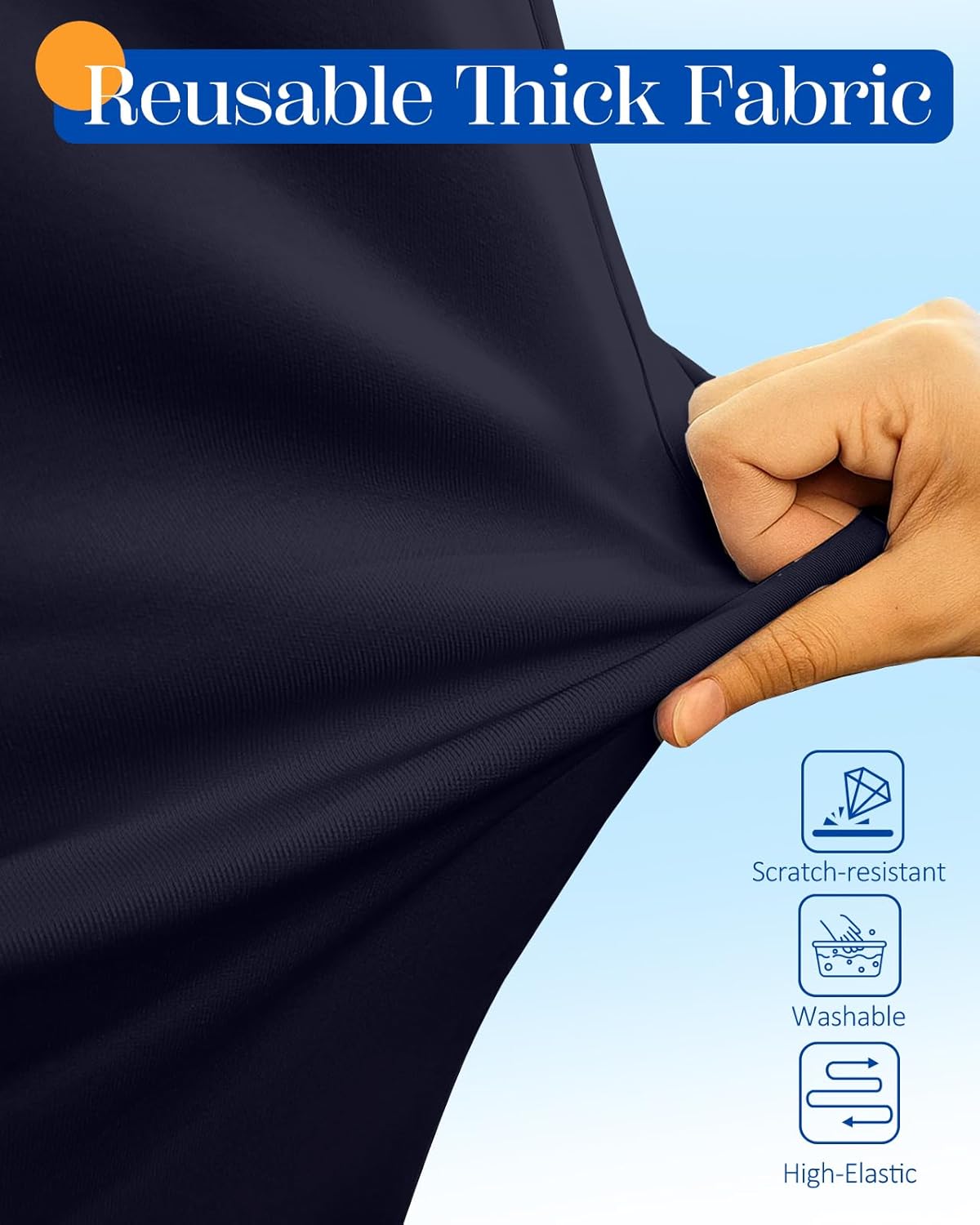 Slohif Luggage Cover for Suitcase Tsa Approved Protector - Luggage Sleeve Suit Case Cover Travel Stretch Large Baggage Case Protective Washable Fit 18-20 Inch Navy Blue