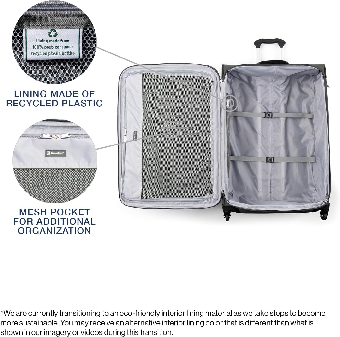 Travelpro Maxlite 5 Softside Expandable Checked Luggage with Spinner Wheels, Lightweight, 29-Inch — Shadow Grey