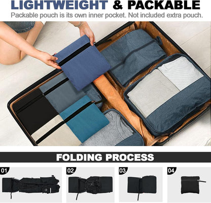 Seektop 15L Small Hiking Backpack for Women Men, Foldable Packable Backpack with Phone Pocket, Lightweight Travel Daypack for Hiking Camping Outdoor (Black)