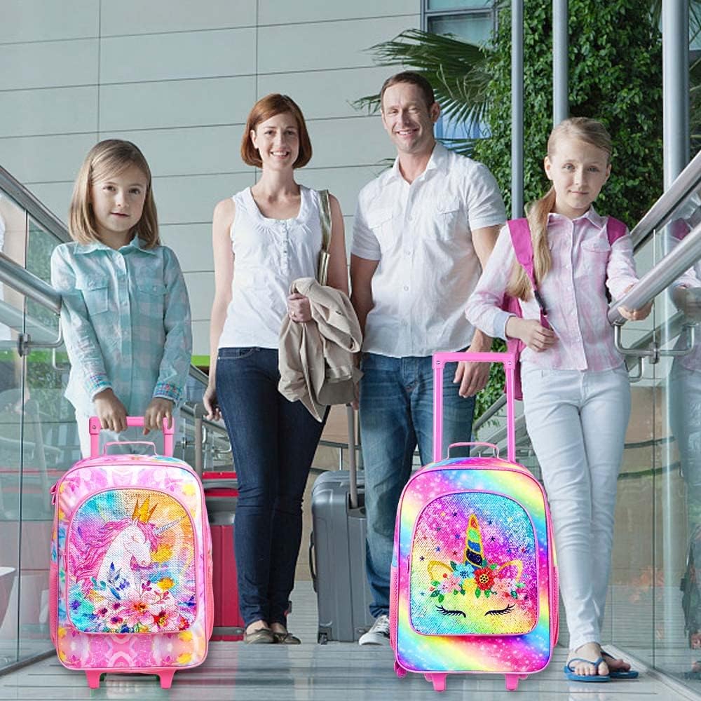 Kids Luggage for Boys Girls, Toddler Rolling Travel Carry on Suitcase with Wheels