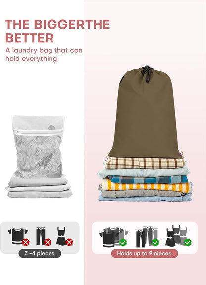 6 PCS Set Compression Packing Cubes for Travel, Lightweight Packing Organizer Bags Travel Essentials for Carry On, Suitcase,Home Closet - Brown