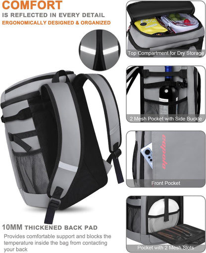 Capolo 36/45 Cans Cooler Backpack Insulated Waterproof for Women Men Lunch Backpack Coolers Leak Proof Soft Cooler Bags