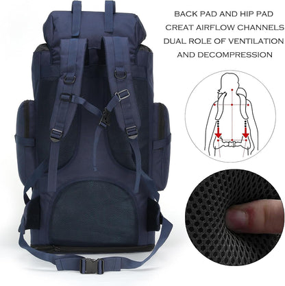 Hiking Backpack for Men 70L/100L Camping Backpack Military Rucksack Molle 3 Days Assault Pack for Climbing