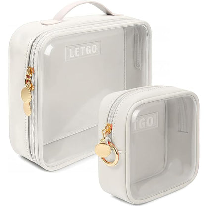 Travel Toiletry Bag, 2 Pack Clear Makeup Bags - Image 8