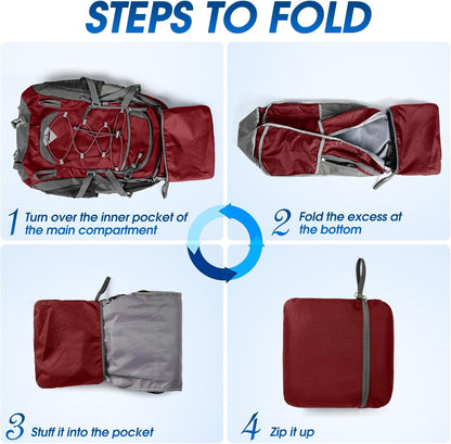 IGOLUMON Hiking Backpack 40L Packable Lightweight Camping Backpack Men Women Waterproof Hiking Daypack Outdoor Travel Daypack