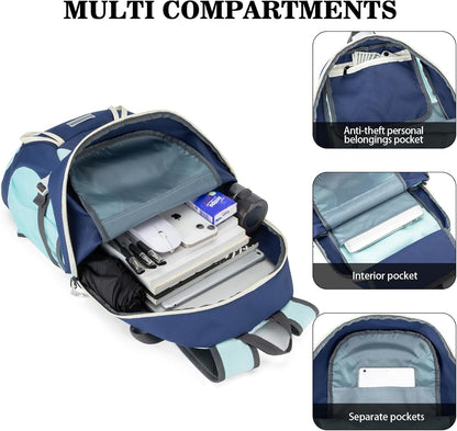 Hiking Backpack,Large 35L Travel Backpacks for Men Women,Water Resistant Ultra Lightweight Foldable Packable Camping Daypack for Outdoor Sports