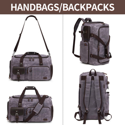 Travel Duffle Bag Weekender Bag with Shoe Compartment Overnight Bag for Men Travel Bag Carry On Lugguage Gray