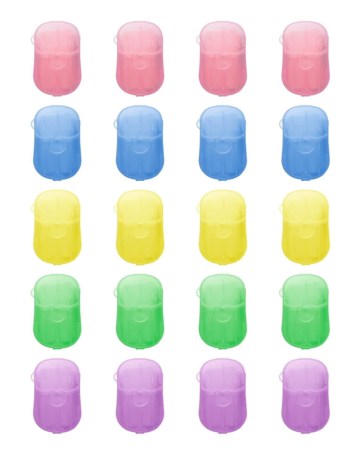 DF DUALFERV Paper Hand Soap Sheets for Traveling, 20 Pack (400 Sheets) Mini Portable Hand Soap Sheets, Scented Disposable Soap Sheet, Colorful Camping Soap Sheets, Travel Soap Sheets for Hand Washing