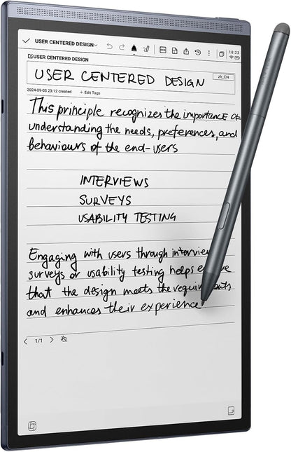 AINOTE Air 2, 8.2-inch AI Note-Taking Tablet E Ink Tablet with 24 Level Adjustable Light,Electronic Notebook with Pen,Voice-to-Text Transcription, Multi-Languages Chatgpt Support, for Meetings,Study.