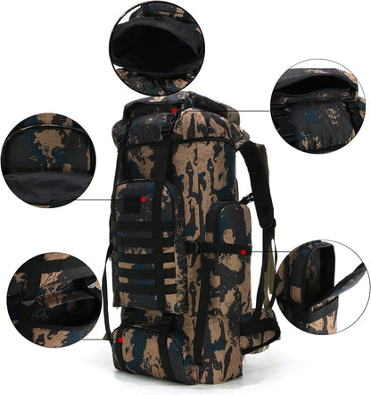 Hiking Backpack for Men 70L/100L Camping Backpack Military Rucksack Molle 3 Days Assault Pack for Climbing