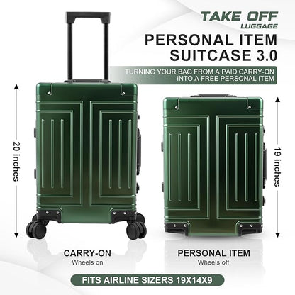 All Aluminum Carry On Luggage，Cut from Whole Aluminum Sheet，22x14x9 Airline - Image 5