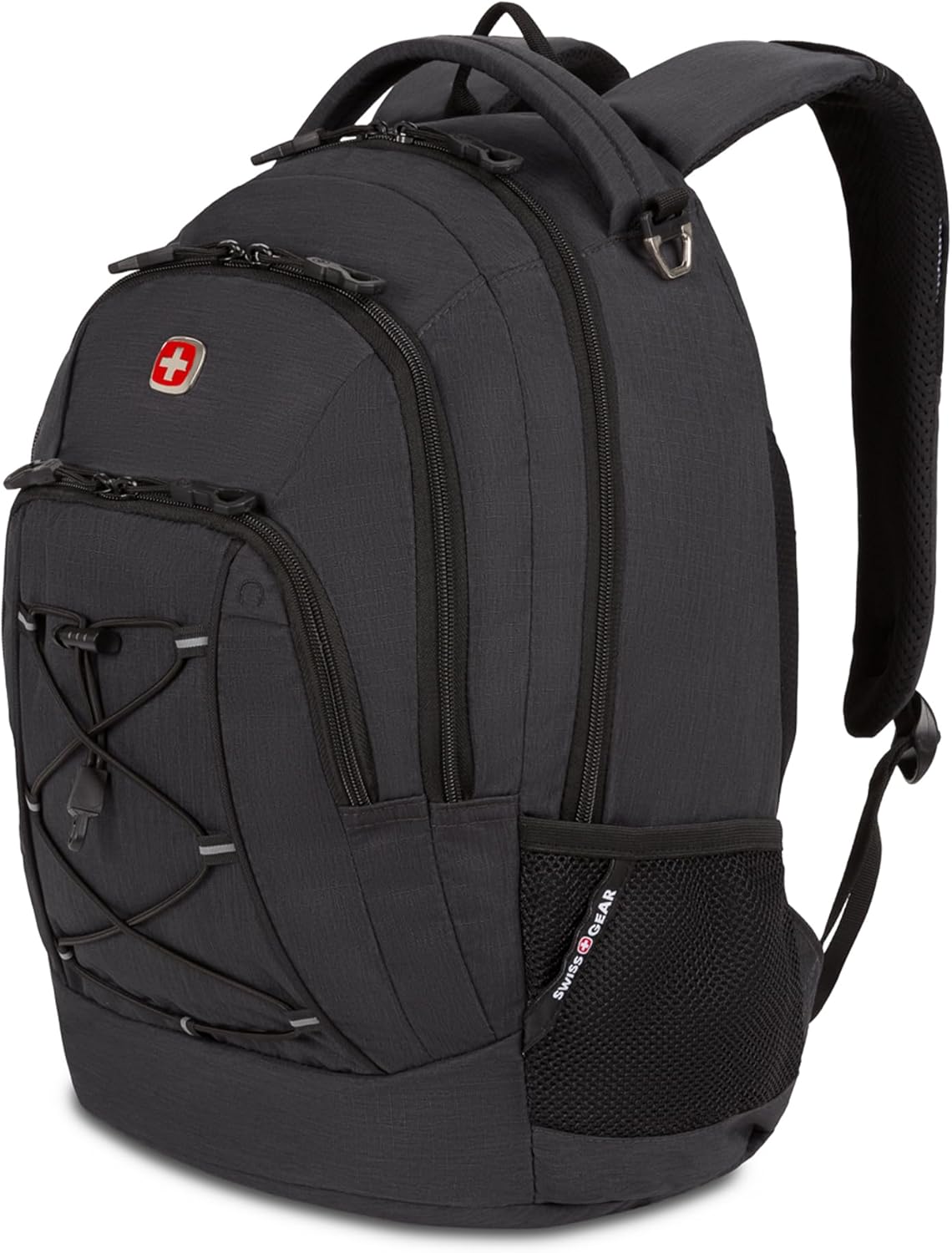 SwissGear 1186 Bungee Backpack, Grey (Laptop Version), 17.75 inch