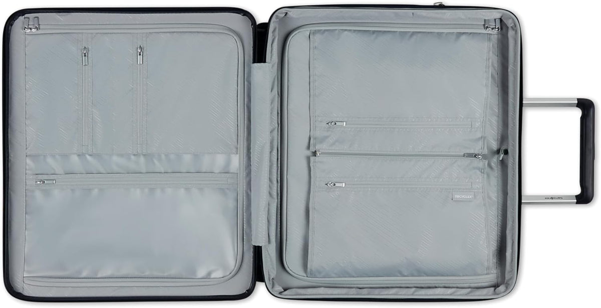 Samsonite Elevation Plus - Medium Hardside Luggage - Scratch Resistant Polypropylene Shell, RightHeight™ Adjustable Handle, Integrated AirTag Holder, TSA Lock, WetPak™ Compartment - Midnight Blue