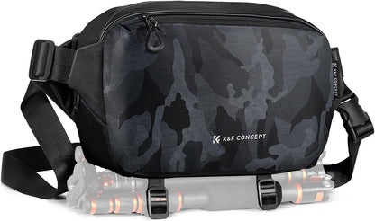 K&F Concept 2 in 1 Sling Bag Everyday Shoulder Bag & Multifunction Photography Crossbody Camera DSLR Backpack Portable Bag