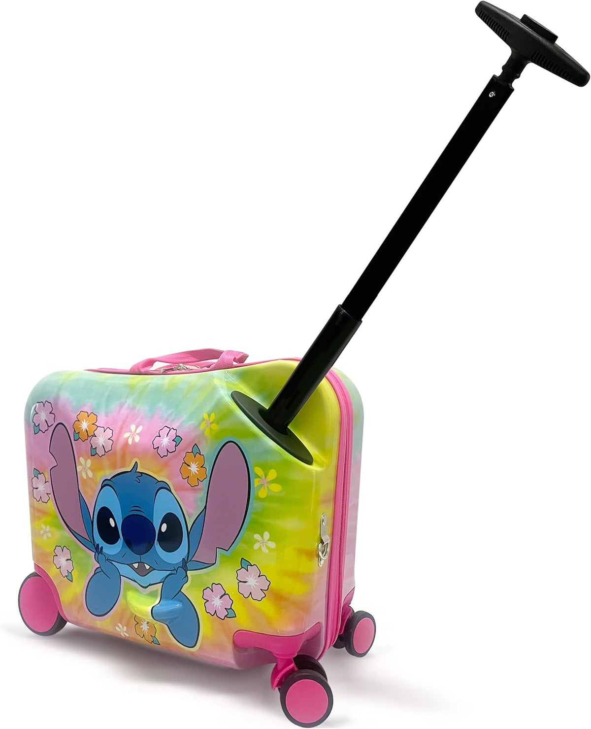 Fast Forward 18" Lilo And Stitch Kids Ride on Luggage-HardShell Rolling Travel Suitcase-Lightweight Ride On Suitcase For Kids
