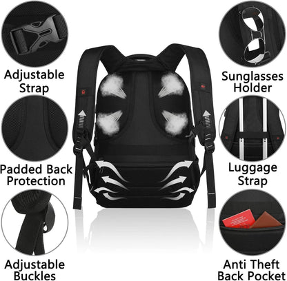 VECKUSON Lunch Bag Backpack, Insulated Cooler Lunch Box Backpack, Extra Large Travel Laptop Backpack TSA Friendly RFID Computer College bag with USB Port for Women Men Fits 17.3 Inch Laptop