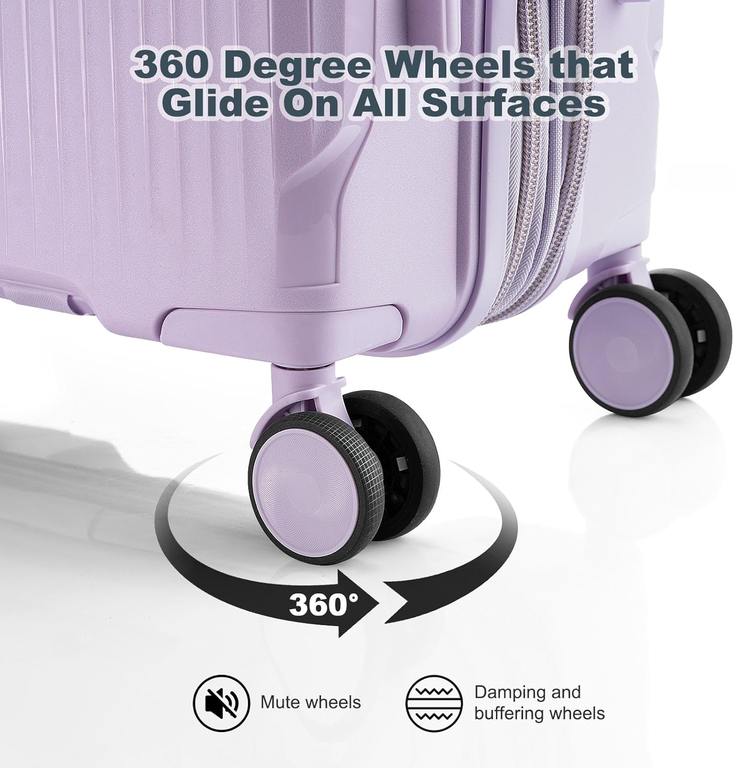 Nazhura Luggage Set, 3-Piece Hardside Suitcase Set, 20-inch Carry On, 24-inch, 28-inch Luggage