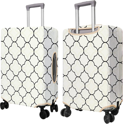 Travel Luggage Cover Suitcase Protector Fits 18-32 Inch Wheel Covers PatternedTravel Related Items Flower Luggage Protector Elastic XL