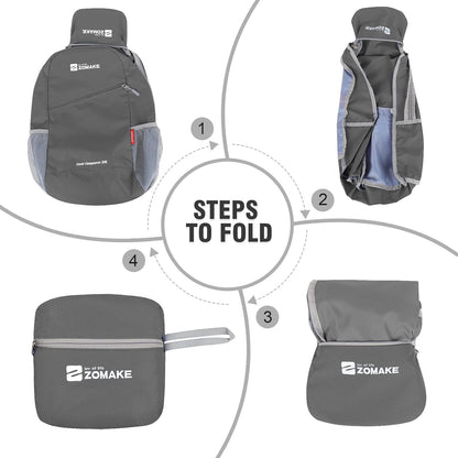 ZOMAKE Lightweight Packable Backpack 20L, Foldable Backpacks Small Daypack for Hiking Water Resistant Day Bag for Travel