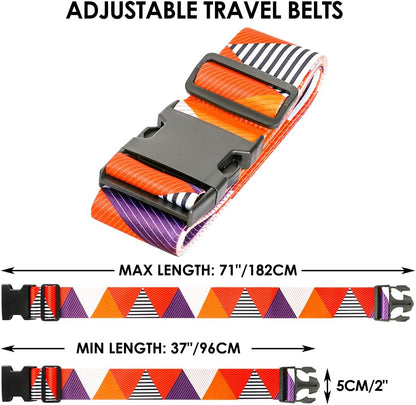 Adjustable Travel Luggage Strap Suitcase Belt Travel Bag Accessories 1.96 in W x 6.23 ft L