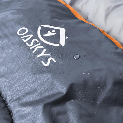 oaskys Camping Sleeping Bag - 3 Season Warm & Cool Weather - Summer Spring Fall Lightweight Waterproof for Adults Kids - Camping Gear Equipment, Traveling, and Outdoors