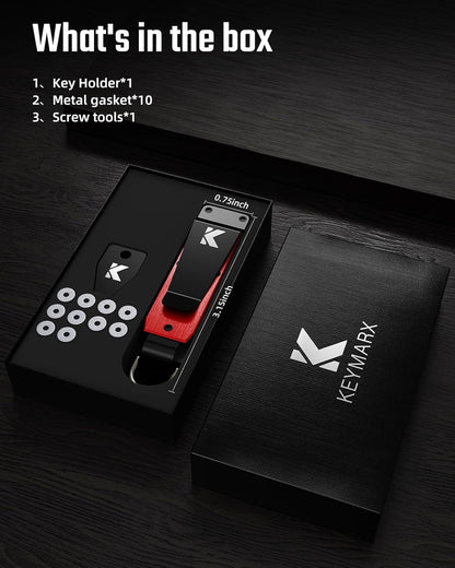 Key Organizer for Men Compact Key Holder Minimalist Key Case Metal Key Chain Key Holder for Keychain Secures 2-5 Keys