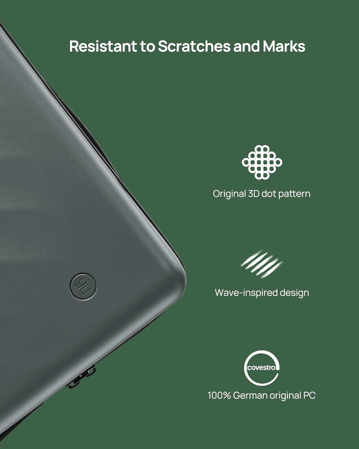 Carry On Suitcase, 20 Inch Carry-On Luggage with Double Spinner Wheels, Anti-Burst Zipper, Hard Case PC Suitcase Carry On, Lightweight Travel Luggage, TSA Approved (Slate Grey, Hudson)