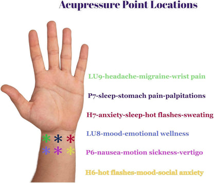 AcuBalance Motion Sickness Bracelets – Comfortable Waterproof Acupressure Band for Natural Nausea Relief, Ideal for Travel (Pair), Pink (Medium 7")