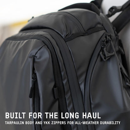 WANDRD TRANSIT Travel Backpack (35L): Expandable Carry-On Travel Backpack – Weather-Resistant, Laptop Compartment, Dual Side Access & Camera Cube Compatible Adventure Bag