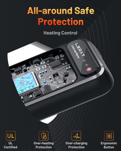 Hand Warmers Rechargeable 2 Pack, Electric Hand Warmers, Fast Heating, Portable Pocket Heater, 2 in 1 Quick Charge Hand Warmer for Outdoor Indoor, Warmer Gift for Christmas, Golf, Camping