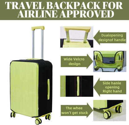 Clear Luggage Cover Protectors For Suitcases,Elastic Transparent waterproof PVC Suitcase Covers Protector Fit 20-30 Inch wheeled Luggage (20")