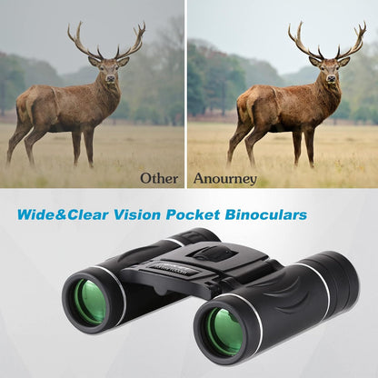 8x21 Mini Compact Pocket Binoculars, Lightweight Foldable Easy Focus Small Binoculars for Adults Kids Bird Watching,Opera Concert, Travel, Hiking, Outdoor Scenery, Football Game