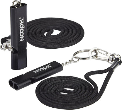 Noopel Emergency Whistles Lifeguard Safety Whistle with Lanyard and Keychain for Outdoor Camping Hiking Boating Backpacking Fishing Kayak Kids Rescue Signaling Loud Survival Whistle