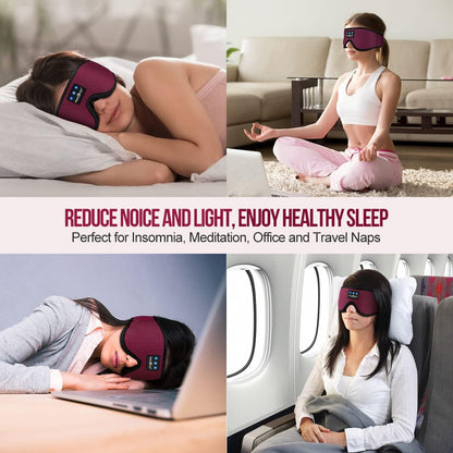 MUSICOZY Sleep Headphones Bluetooth 5.4 Headband Sleeping Eye Mask for Mom Women Men Wireless Music Earbuds Earphones for Side Sleepers Built-in HD Speakers Cool Gadgets Unique Gifts