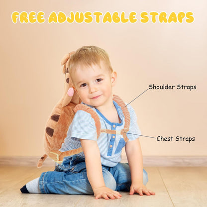 Baby Head Protection Backpack - Soft & Comfortable, Cute Cartoon Design, Tiger