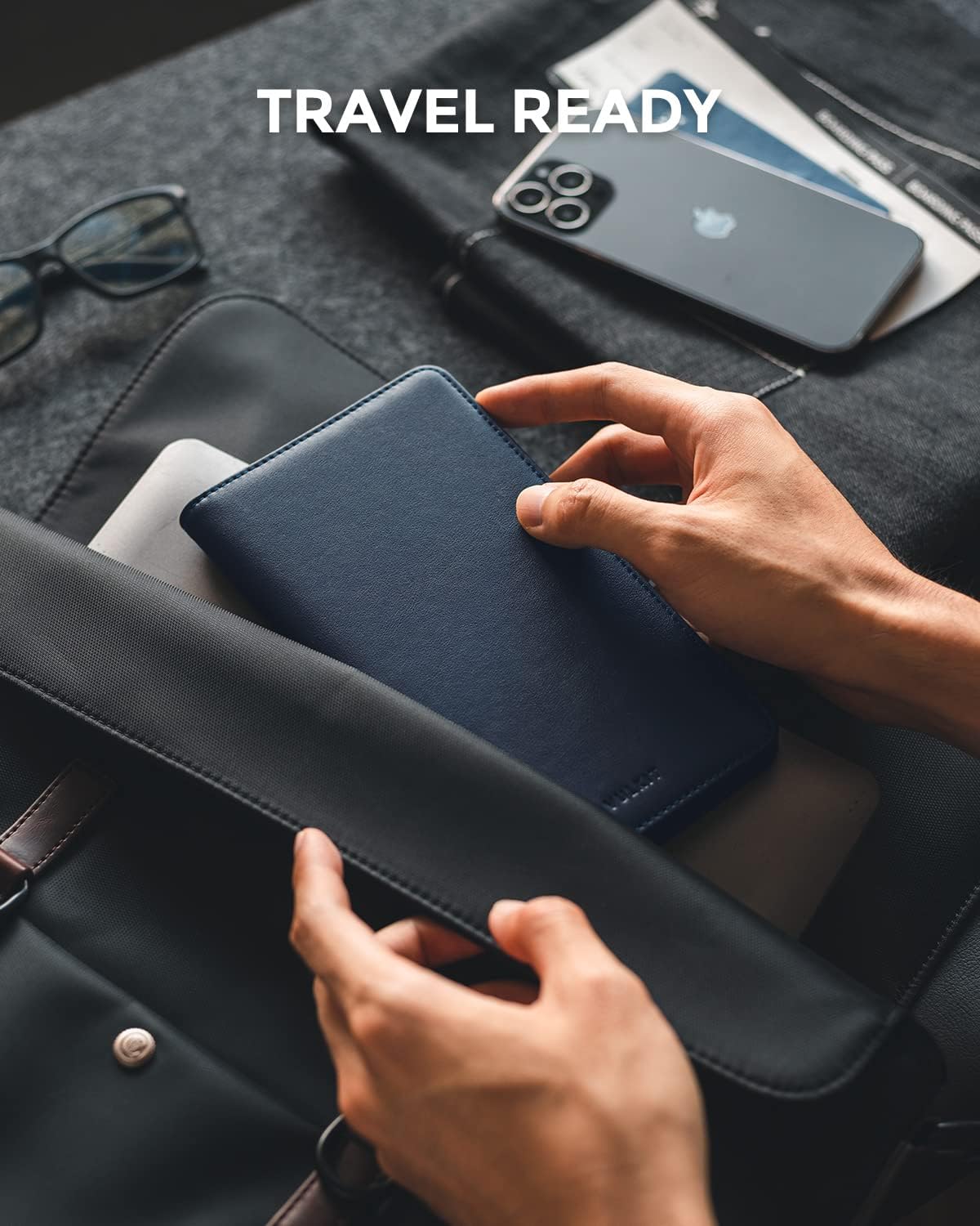 VULKIT Passport Holder Wallet RFID Blocking Travel Wallet for Men & Women