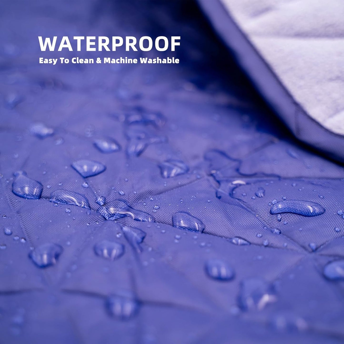 Outdoor Waterproof Blanket, Foldable Fleece Stadium Blanket for Outdoor Sports Event, Camping, Concerts, Car, Pet, Picnics - Windproof, Wearable, Machine Washable 80" x 58"