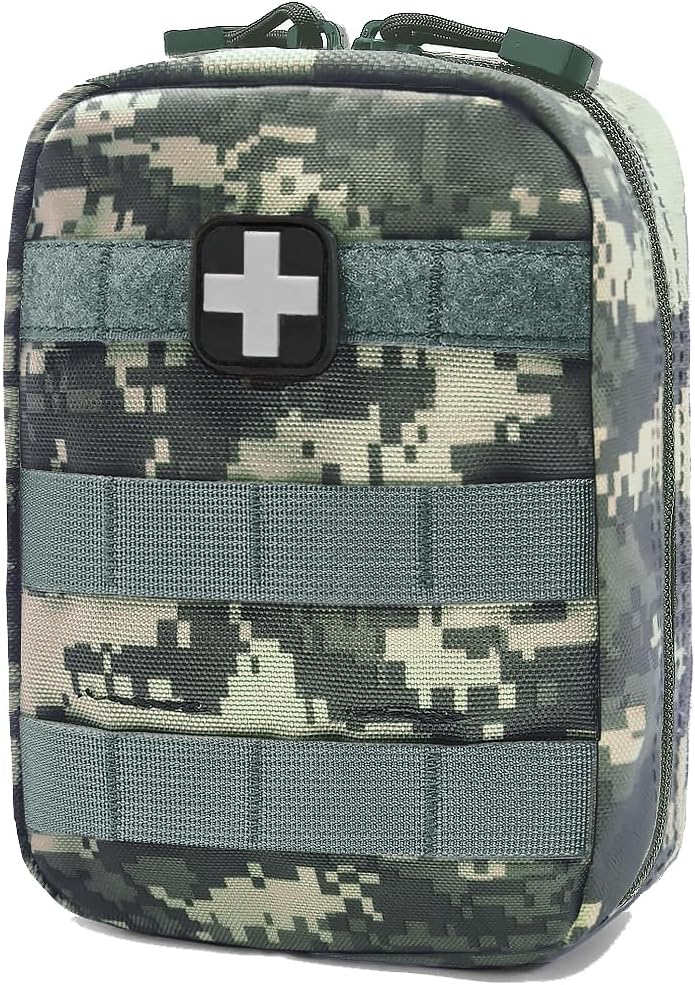 Carlebben EMT MOLLE Ifak Pouch Tactical MOLLE Medical First Aid Kit Utility Pouch ACU Camouflage
