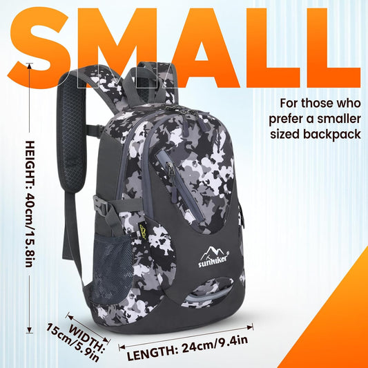 sunhiker Small Cycling Hiking Backpack Water Resistant Travel Backpack Lightweight Daypack M0714 （20-25L）